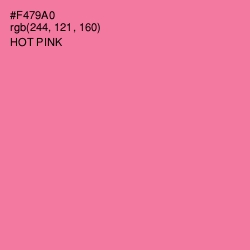 #F479A0 - Hot Pink Color Image