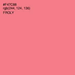 #F47C88 - Froly Color Image