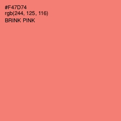 #F47D74 - Brink Pink Color Image