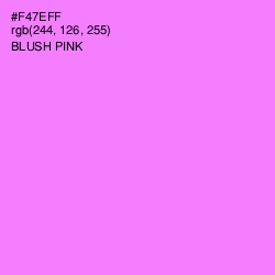 #F47EFF - Blush Pink Color Image