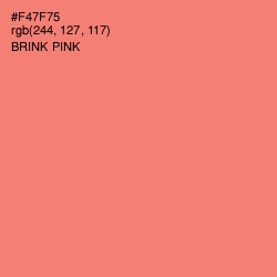 #F47F75 - Brink Pink Color Image