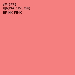 #F47F7E - Brink Pink Color Image