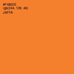 #F4802E - Jaffa Color Image