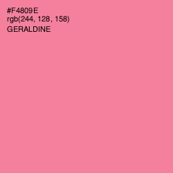 #F4809E - Geraldine Color Image