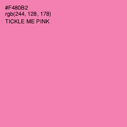 #F480B2 - Tickle Me Pink Color Image