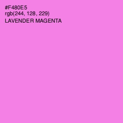 #F480E5 - Lavender Magenta Color Image