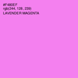 #F480EF - Lavender Magenta Color Image