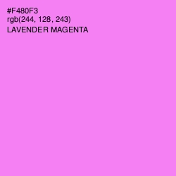 #F480F3 - Lavender Magenta Color Image