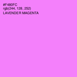 #F480FC - Lavender Magenta Color Image