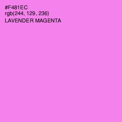 #F481EC - Lavender Magenta Color Image