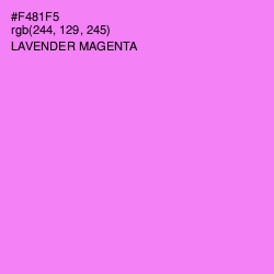 #F481F5 - Lavender Magenta Color Image