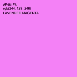 #F481F6 - Lavender Magenta Color Image