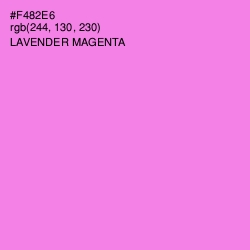 #F482E6 - Lavender Magenta Color Image