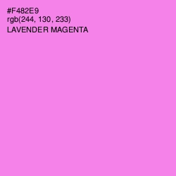 #F482E9 - Lavender Magenta Color Image