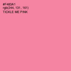 #F483A1 - Tickle Me Pink Color Image