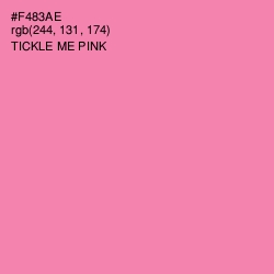 #F483AE - Tickle Me Pink Color Image