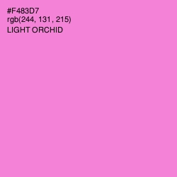 #F483D7 - Light Orchid Color Image