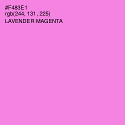 #F483E1 - Lavender Magenta Color Image