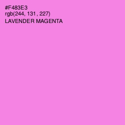 #F483E3 - Lavender Magenta Color Image