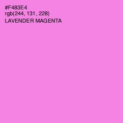 #F483E4 - Lavender Magenta Color Image