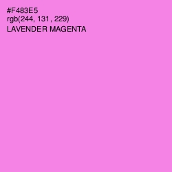 #F483E5 - Lavender Magenta Color Image