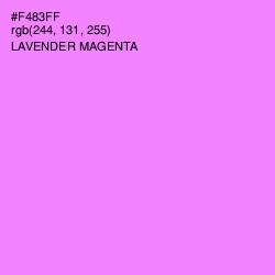 #F483FF - Lavender Magenta Color Image