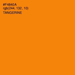 #F4840A - Tangerine Color Image