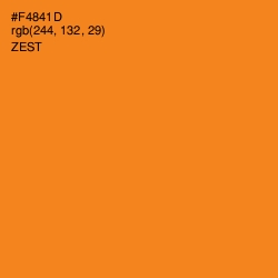 #F4841D - Zest Color Image