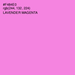 #F484E0 - Lavender Magenta Color Image