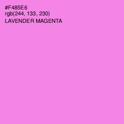 #F485E6 - Lavender Magenta Color Image