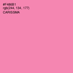 #F486B1 - Carissma Color Image