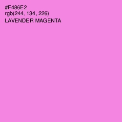 #F486E2 - Lavender Magenta Color Image