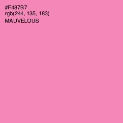 #F487B7 - Mauvelous Color Image