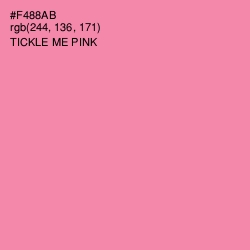 #F488AB - Tickle Me Pink Color Image