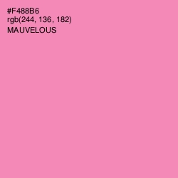 #F488B6 - Mauvelous Color Image