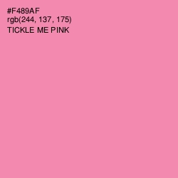 #F489AF - Tickle Me Pink Color Image
