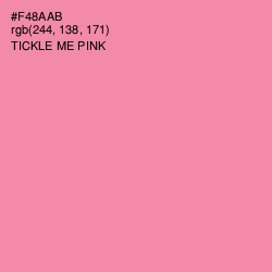 #F48AAB - Tickle Me Pink Color Image