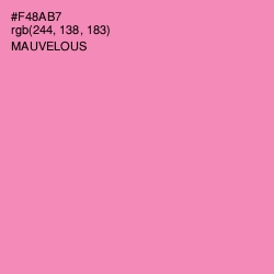 #F48AB7 - Mauvelous Color Image