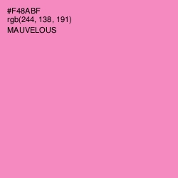 #F48ABF - Mauvelous Color Image