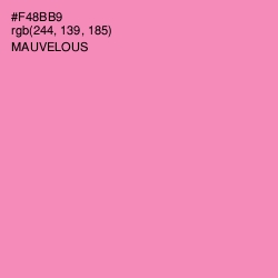 #F48BB9 - Mauvelous Color Image