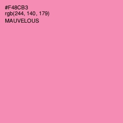 #F48CB3 - Mauvelous Color Image