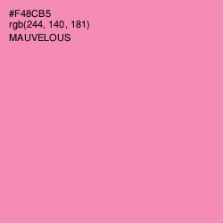 #F48CB5 - Mauvelous Color Image