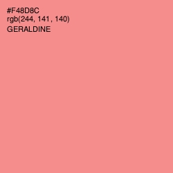 #F48D8C - Geraldine Color Image