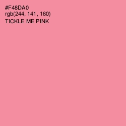 #F48DA0 - Tickle Me Pink Color Image