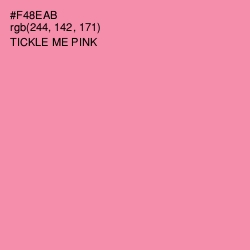 #F48EAB - Tickle Me Pink Color Image