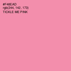 #F48EAD - Tickle Me Pink Color Image