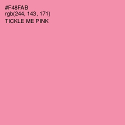 #F48FAB - Tickle Me Pink Color Image
