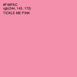 #F48FAC - Tickle Me Pink Color Image