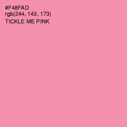 #F48FAD - Tickle Me Pink Color Image