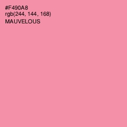 #F490A8 - Mauvelous Color Image